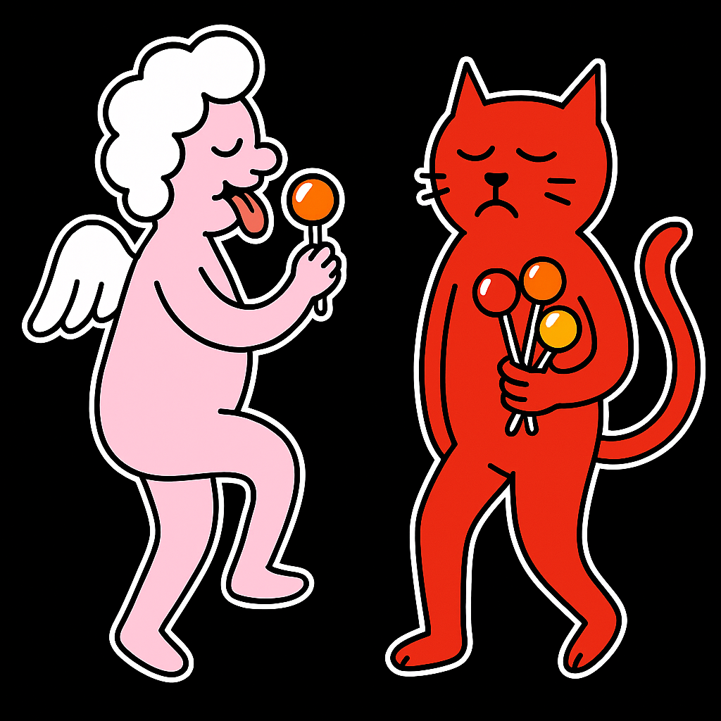 Angel and Devil Illustration